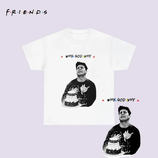 Remera Oversize Friends "Why God Why"
