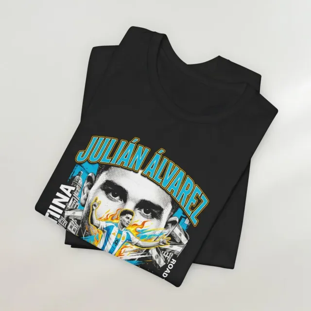 Remera Oversize Julián Álvarez #9 "Road to 2026" 4