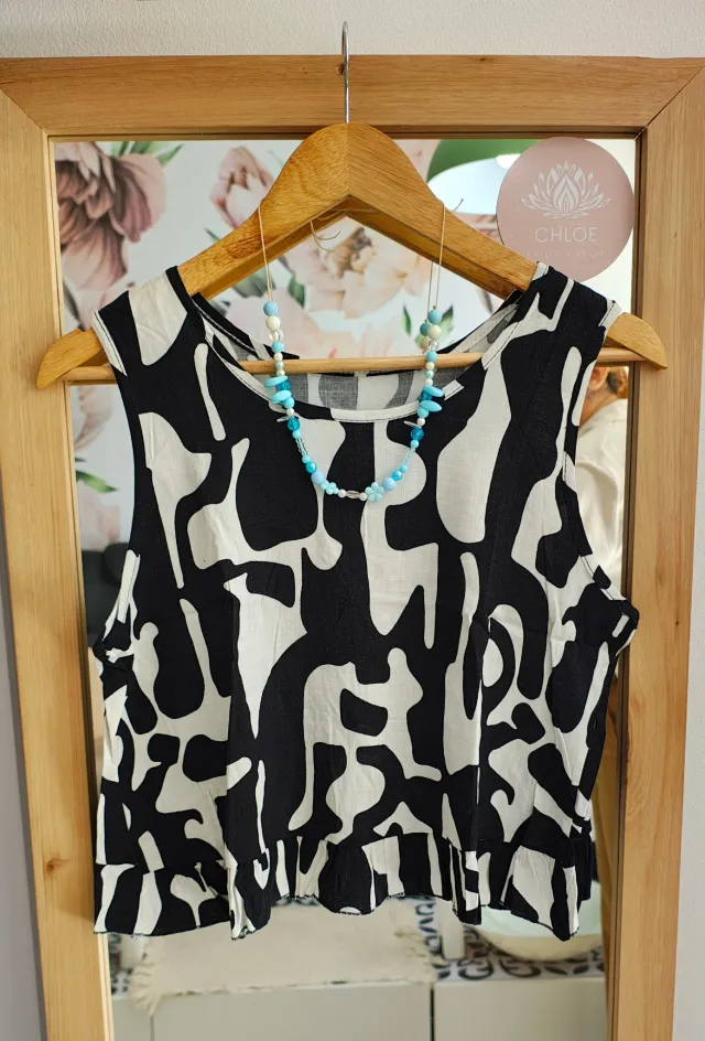 Blusa de lino bolados 4