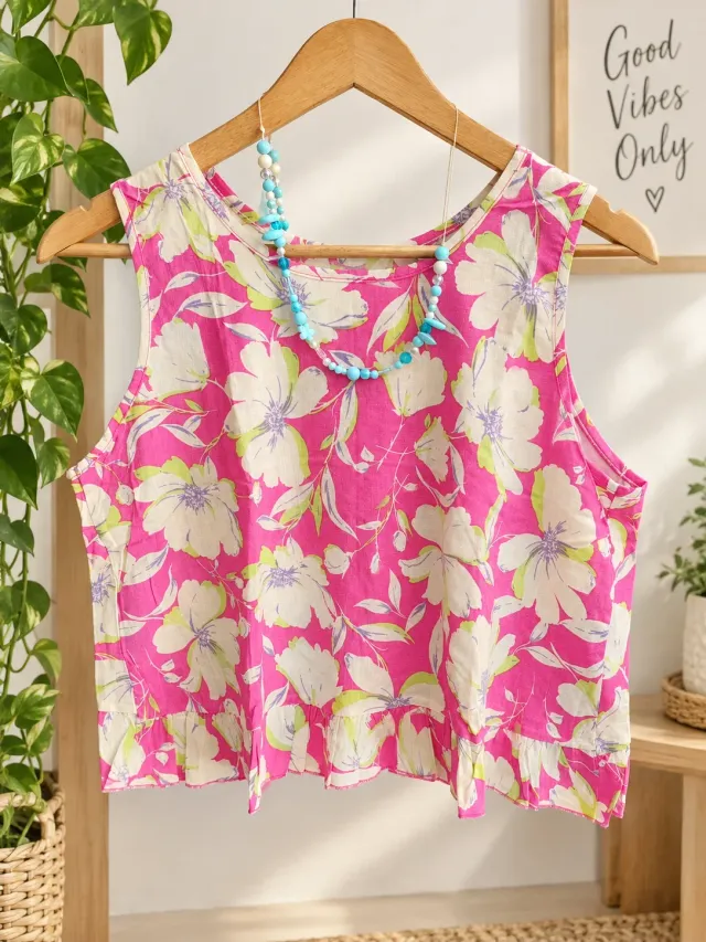 Blusa de lino bolados 2