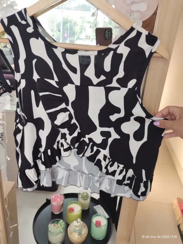 Blusa de lino bolados 5