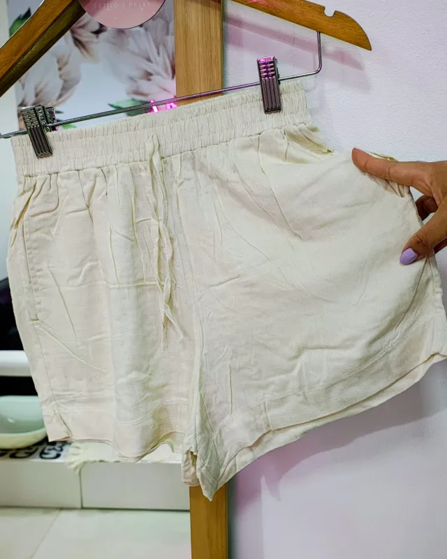 Shorts de lino