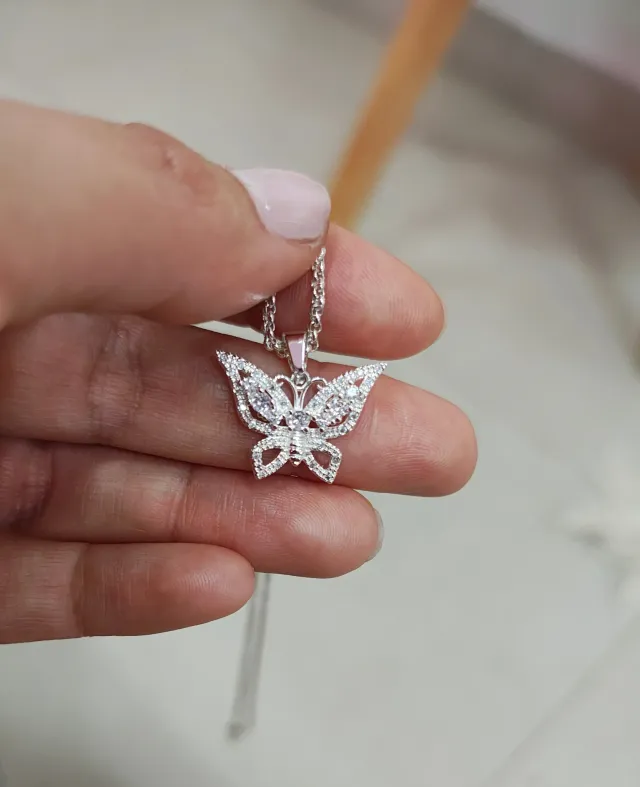 Cadena y dije mariposa 4