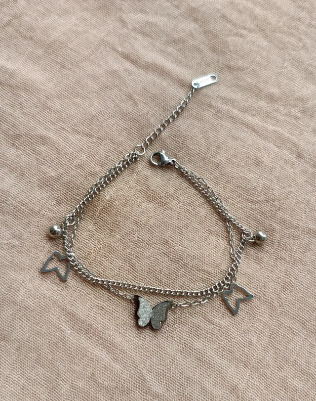 Pulsera regulable mariposa