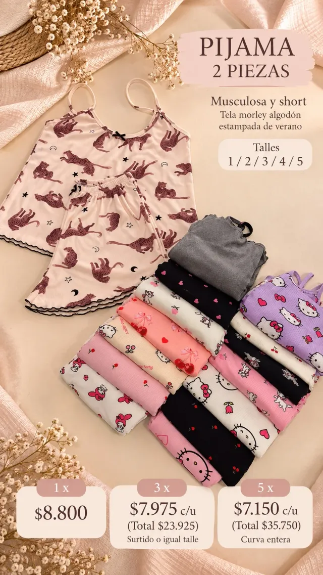 PIJAMA 2 PIEZAS ESTAMPADO