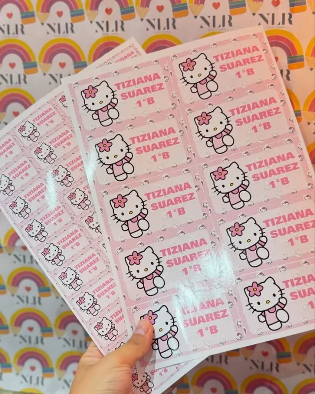 Stickers cuadrados para cuadernos