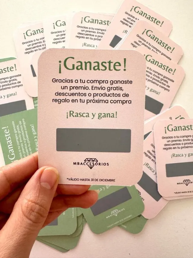 Tarjeta "Raspá y Ganá"
