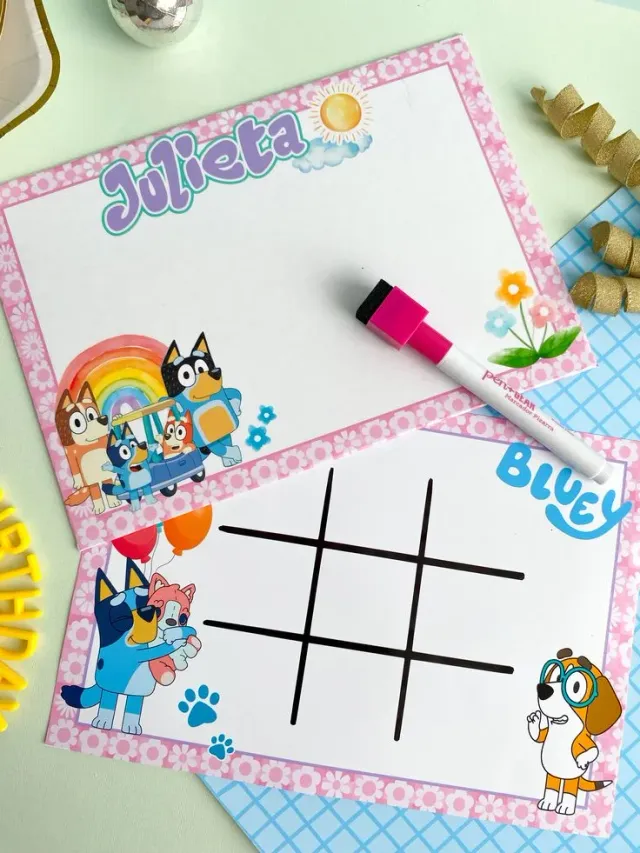 Tablero mágico infantil personalizado | Doble cara, divertido y reutilizable 3