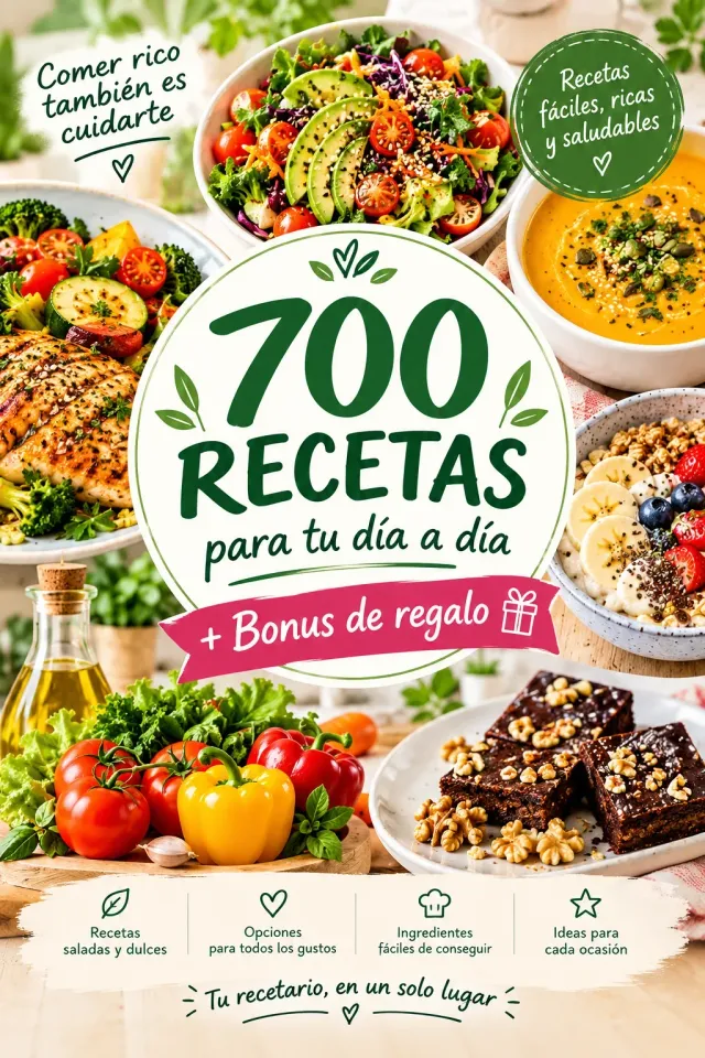 Un recetario sin harinas y sin azúcar +bonus de regalo.