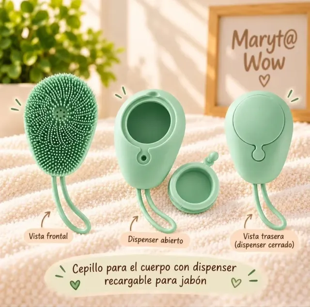 cepillo para el cuerpo con dispenser ES POR ENCARGO CONTACTAME