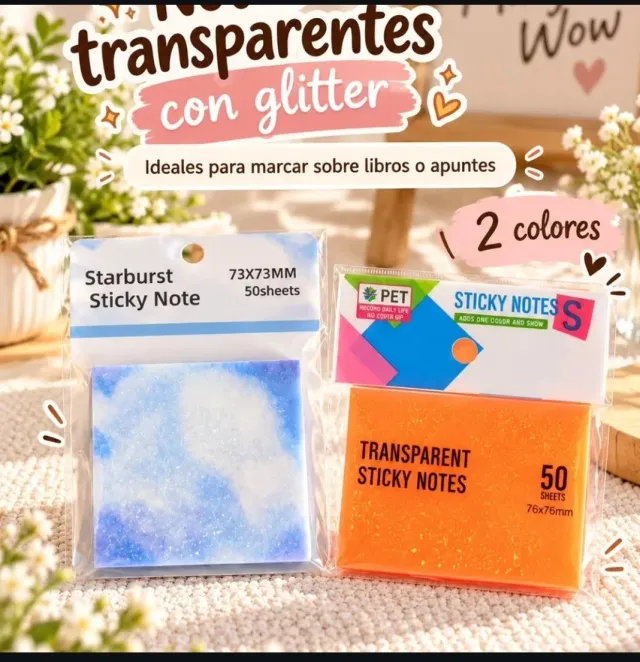notas transparentes para marcar sobre libros ES POR ENCARGO CONTACTAME