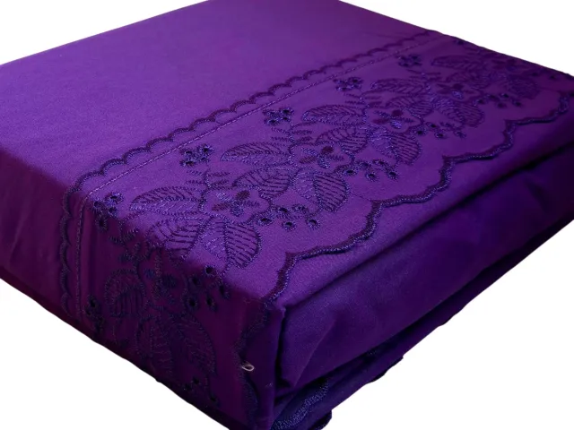 Juego de sábanas con brodery 5