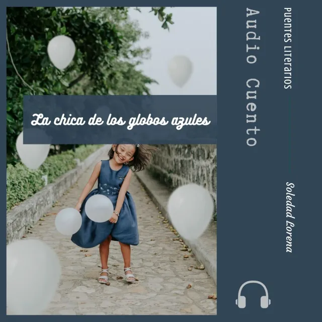 La niña de los globos azules