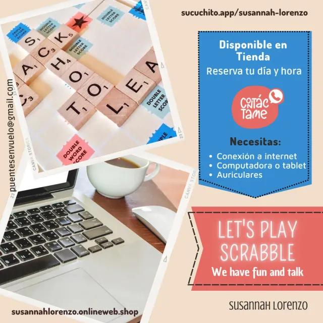 Sesión en vivo de Scrabble - Conversación en Inglés