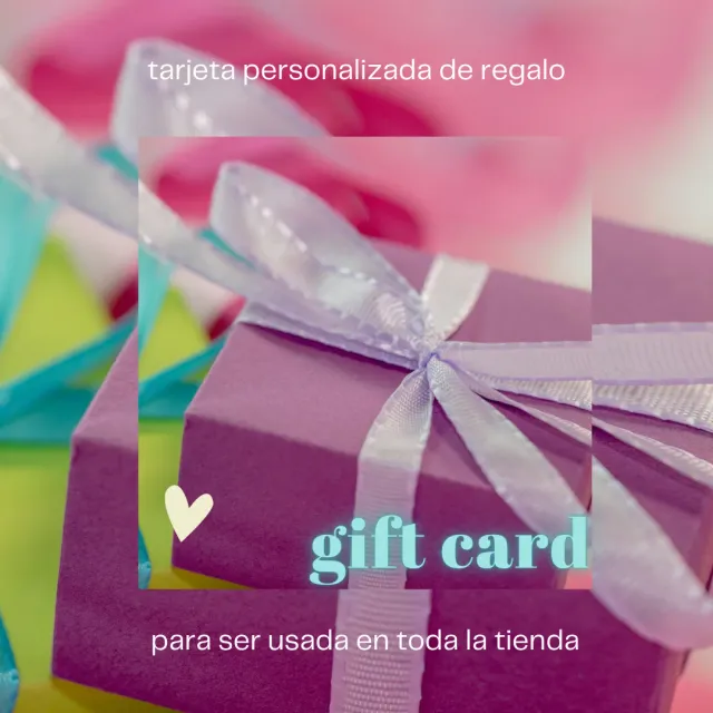 Tarjeta de Regalo - Gift Card - Personalizada