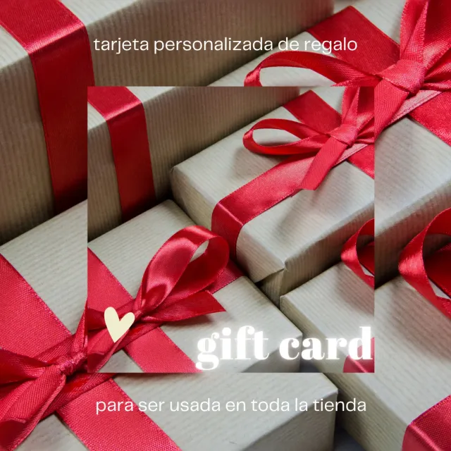 Tarjeta de Regalo - Gift Card - Personalizada
