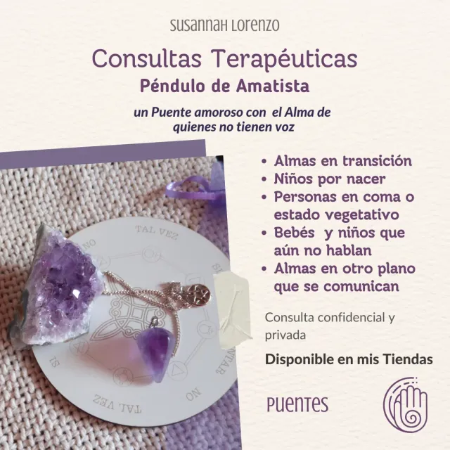 Consulta con Péndulo Amatista - Almas sin voz
