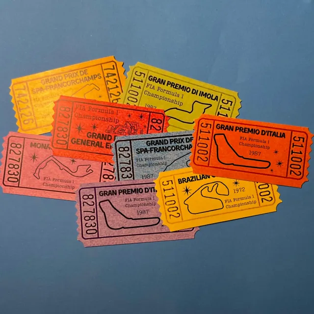 Tickets de Carreras Vintage