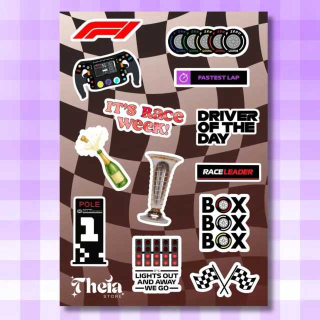 F1 Esenciales - Planchita de Stickers