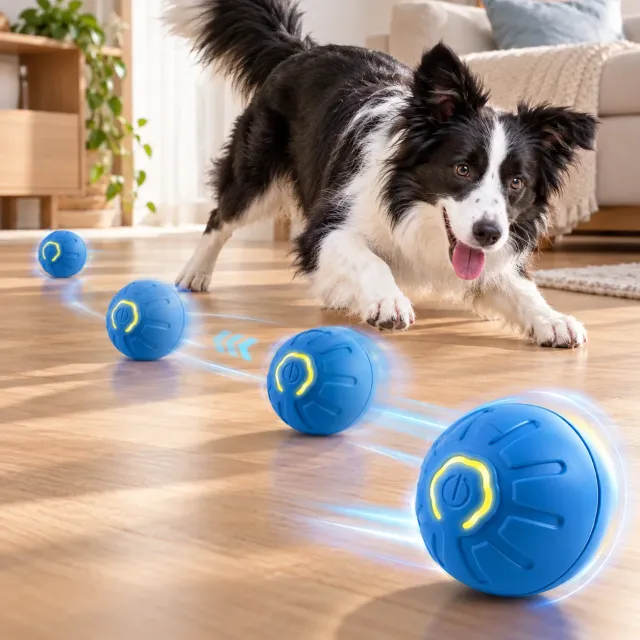 Pelota Interactiva Inteligente para Perro y Gato - Recargable USB