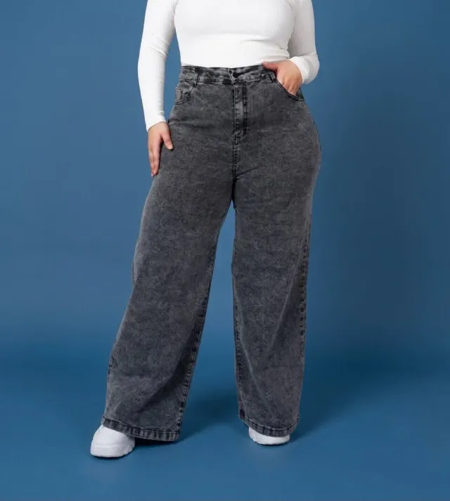 Jeans Wide leg elastizado