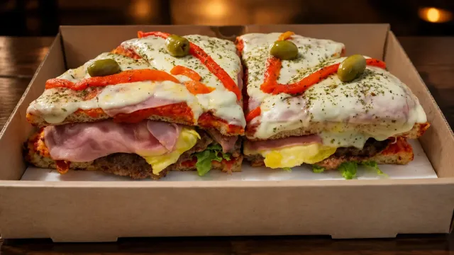 1/2 Hamburpizza especial