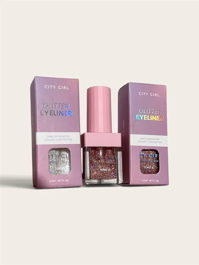 Delineador liquido con glitter CityGirl