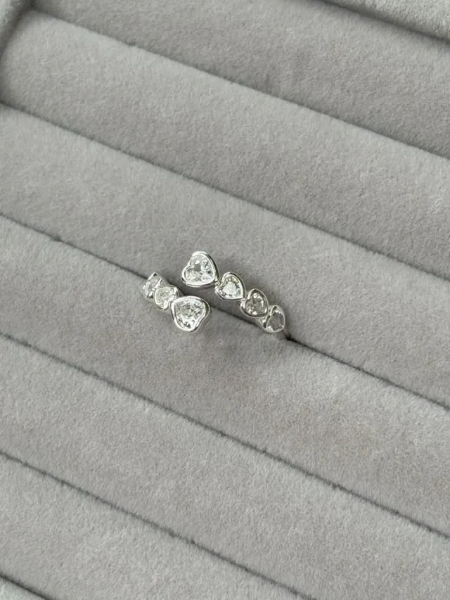Anillo Doble Corazones