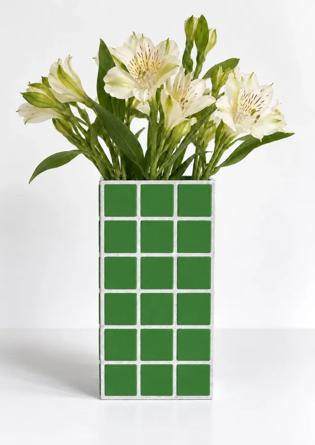 Florero Azulejos 6
