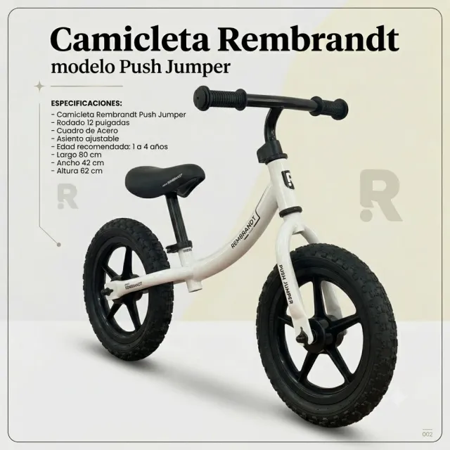 BICICLETA CAMICLETA REMBRANDT - MODELO PUSH JUMPER