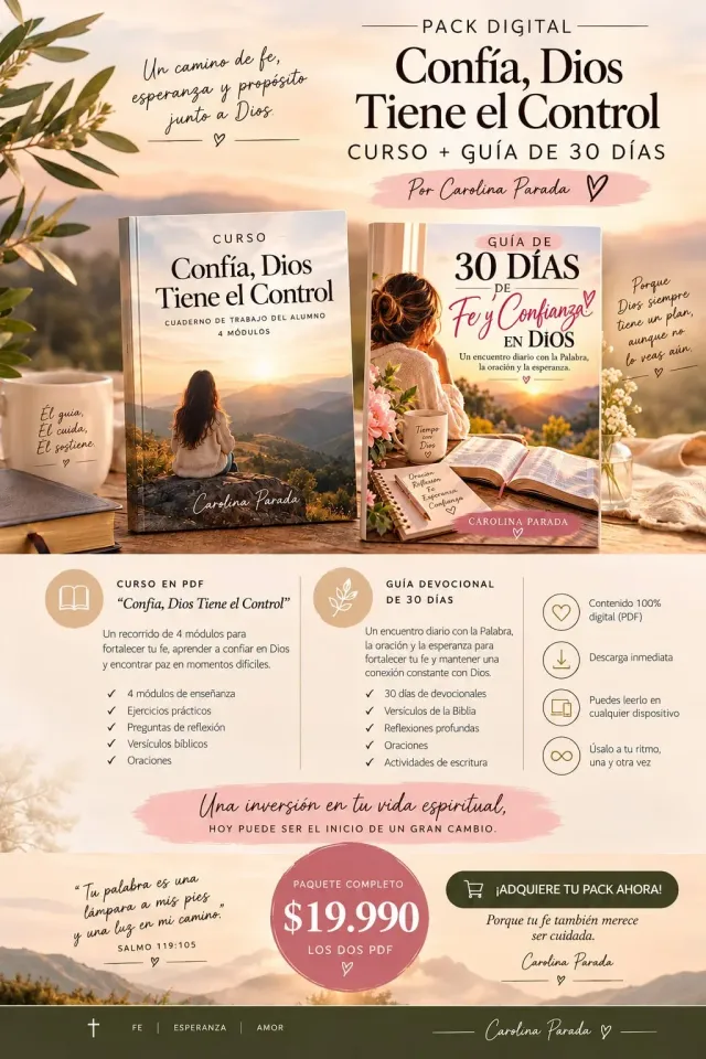 combo fe en Dios — Curso + Guía de 30 Días | Carolina Parada