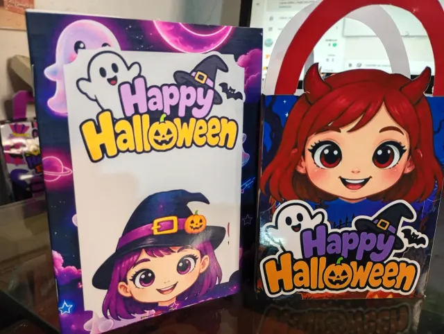 Kit x 10 Libro más bolsita halloween
