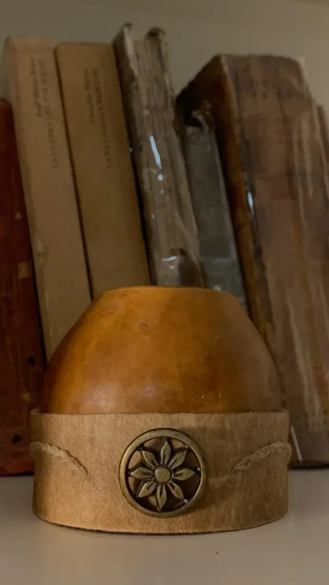 Mate con costura y aplique 2
