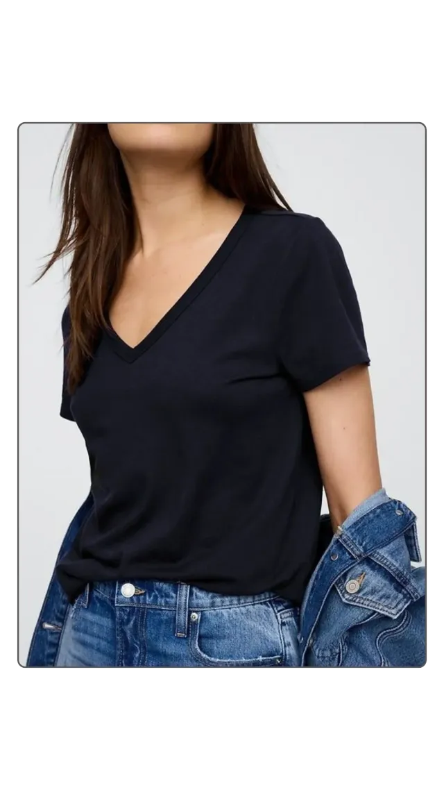 Remera Escote en V