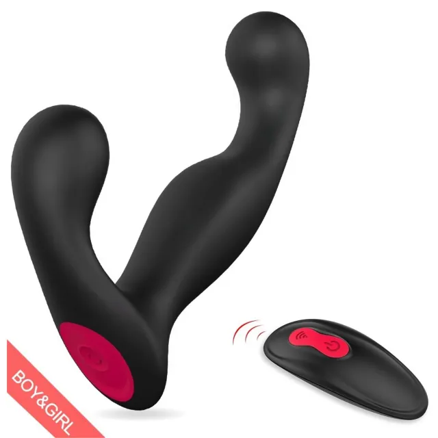 VIBRADOR JELLY PROSTATA ANAL - CONTROL REMOTO - 9 FUNCIONES - RECARGABLE - 13CM 