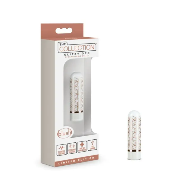 THE COLLECTION - GLITZY GEO - RECHARGEABLE BULLET - ROSE GOLD