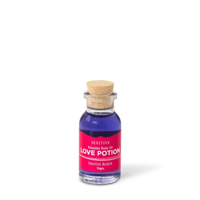 MINI ACEITE COMESTIBLE LOVE POTION FRUTOS ROJOS 15ML