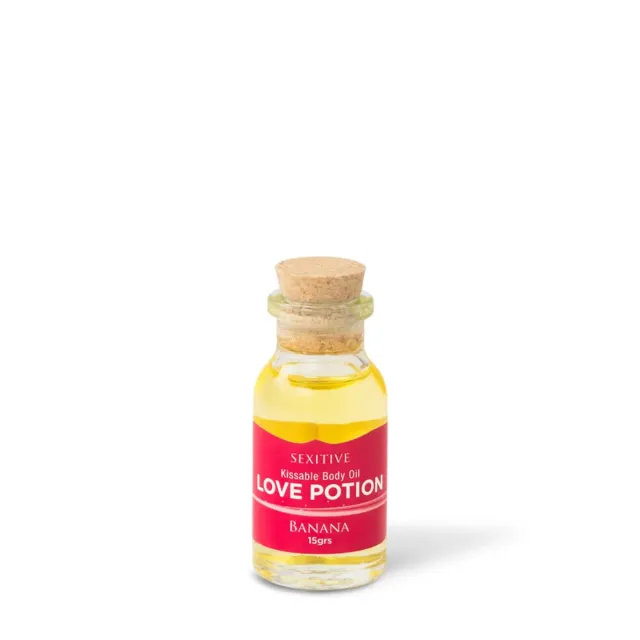 MINI ACEITE COMESTIBLE LOVE POTION BANANA 15ML