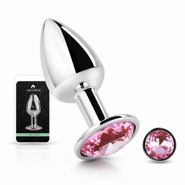 ANAL PLUG EROS METAL MEDIUM PINK