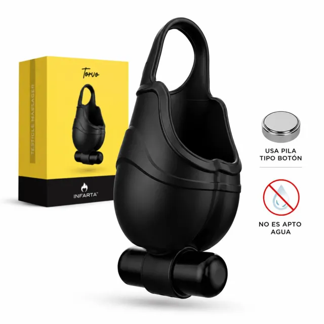 TESTICLE MASSAGER & RING VIBRATOR TORVO - ANILLO MASAJEADOR VIBRADOR