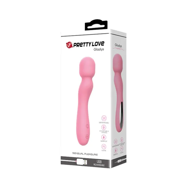 VIBRADOR MASAJEADOR GLADYS RECARGABLE USB SILICONA