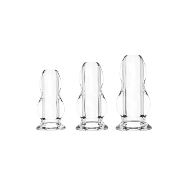 PLUG ANAL SEE - (SET DE 3) -  ACRILICO