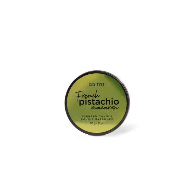 MASSAGE CANDLE FRENCH PISTACHIO MACARON - 30 GR