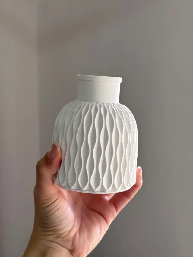 Florero facetado