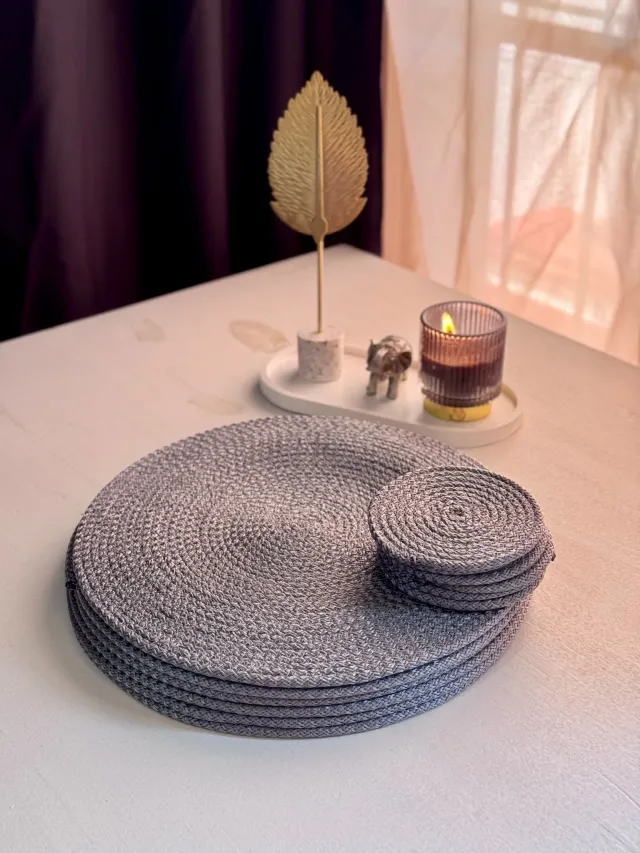 Individuales gris 4