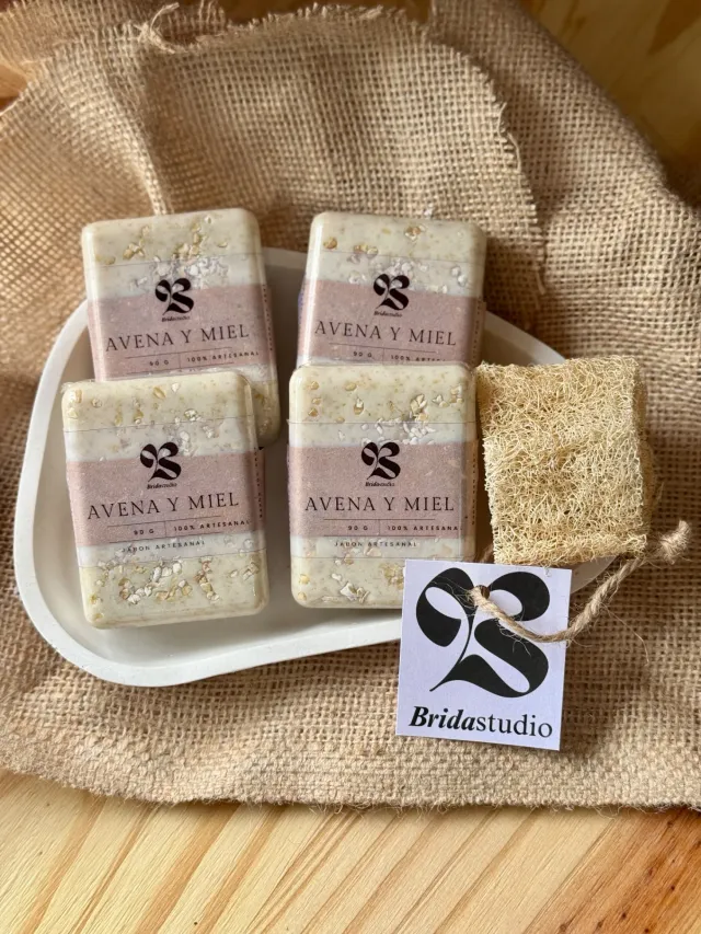 Jabón de avena y miel 2