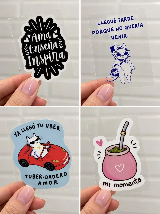Stickers a prueba de agua