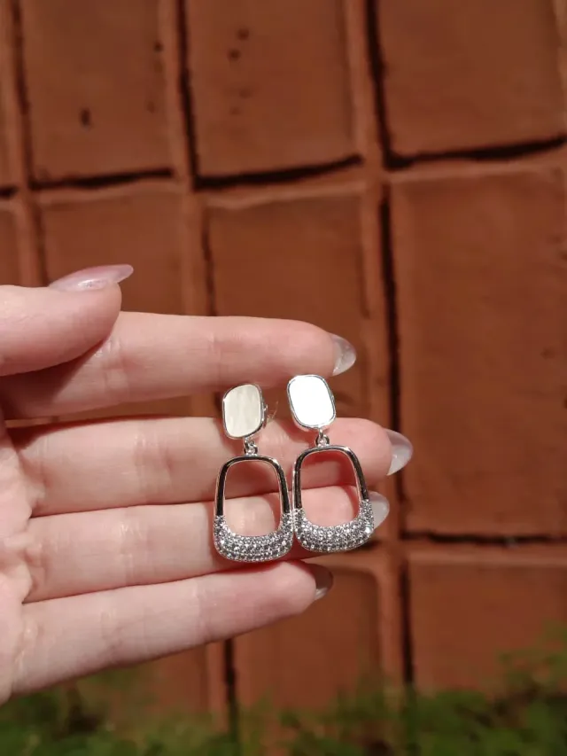 Aros pasante con nacar.