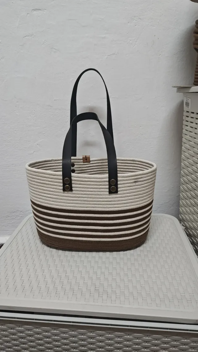 Cartera (tostado y crudo con cuero) 2