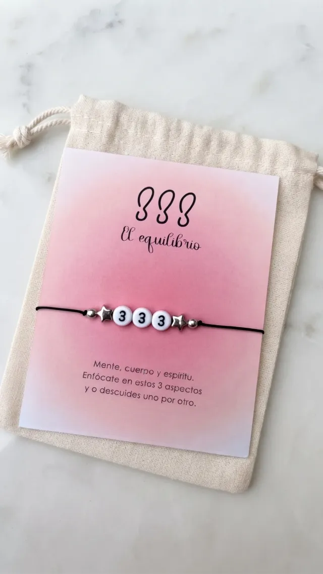 Pulsera con prpoposito - números ✨ 3